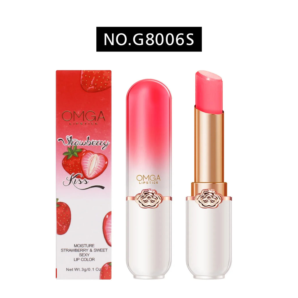 Color Changing Lipstick Moisturizing Lip Balm Nourising Long Lasting Aloe Vera Peach Gloss Natural Beeswax Lip Care Cosmetics