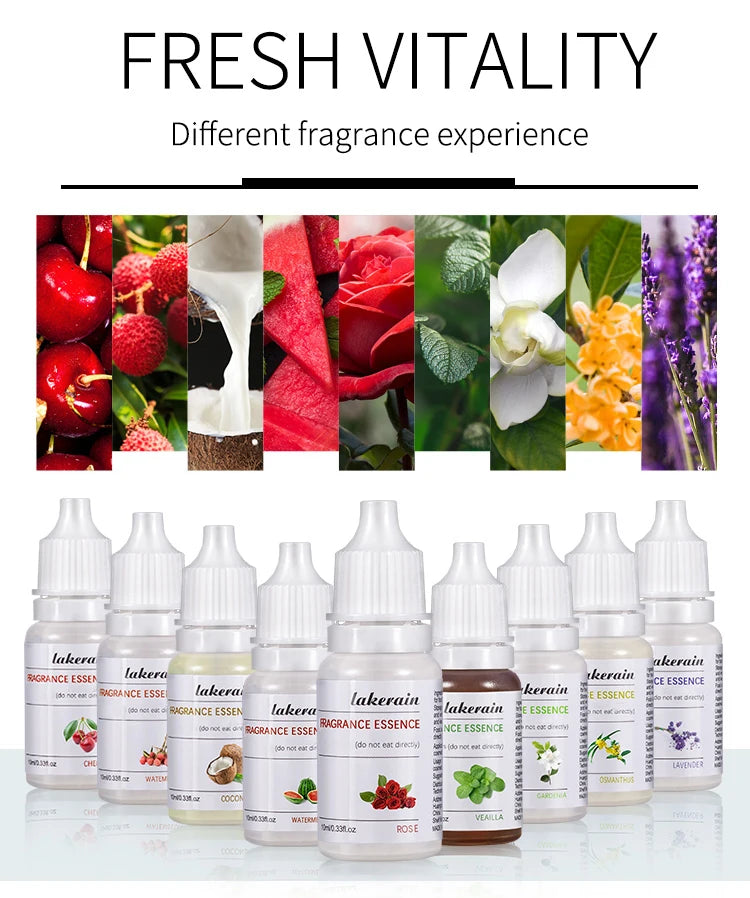 DIY 10ml Pure Fruit Fragrance Oil Diffuser Essential Oils Strawberry Flavor Oil For Lip Gloss DIY Soap Making Lipgloss Essence