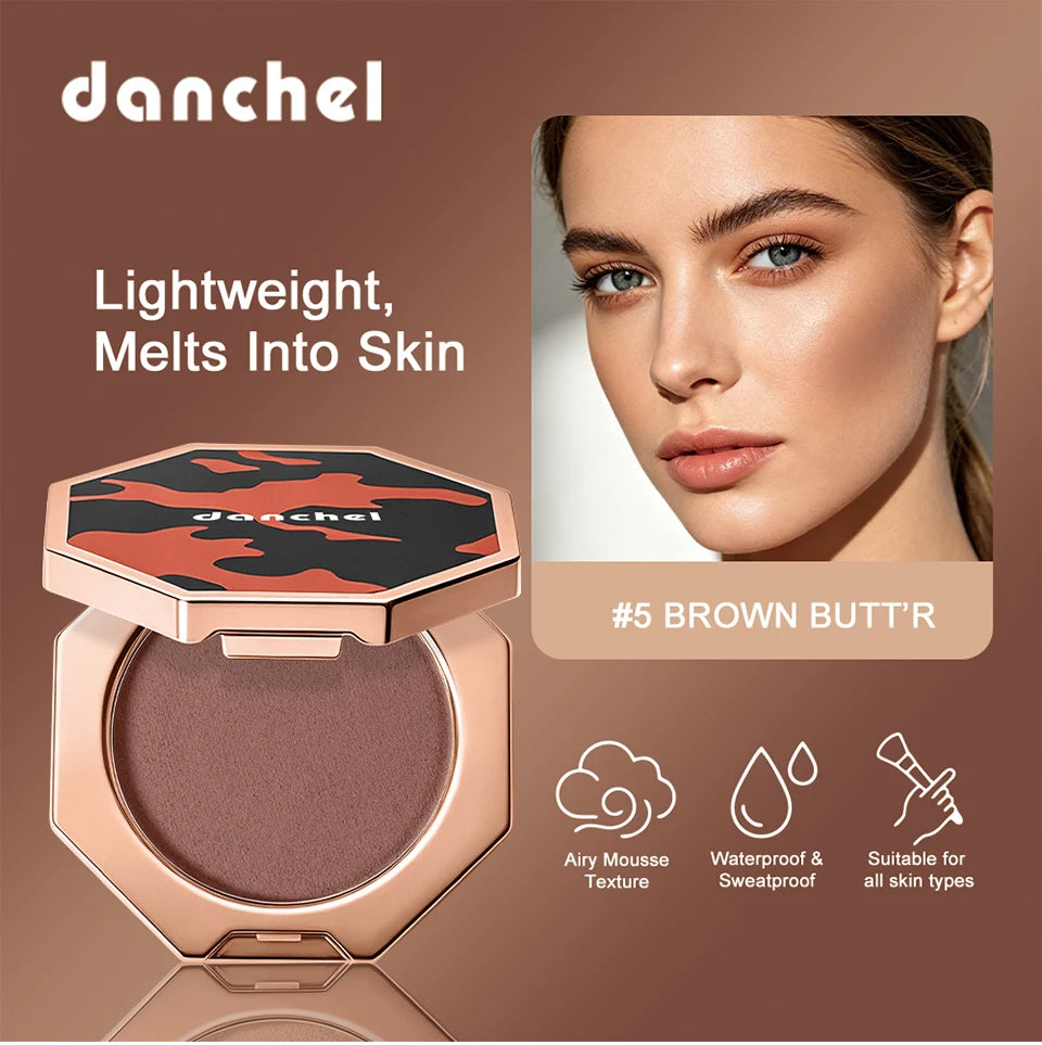 Mousse Cream Bronzer Matte Blendable Contour Shading Cream Long Lasting Waterproof Face Natural Lightweight Makeup Cosmetics