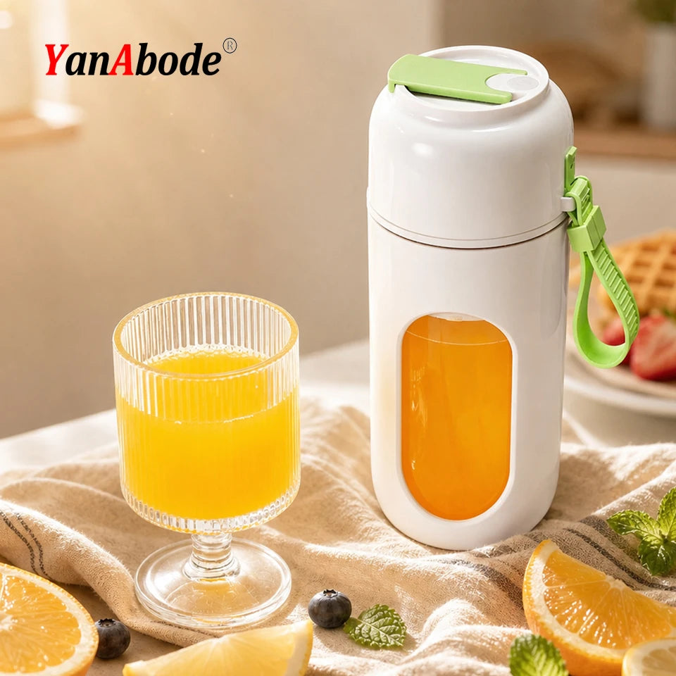 Wireless Portable Juice Cup, Kitchen and Outdoor Tool, with a 12-Blade Cutter Head, Easy to Operate and Convenient to Clean.