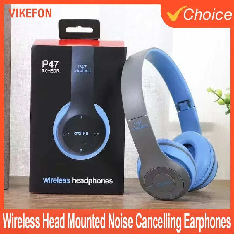 VIKEFON Wireless Bluetooth 5.0 Foldable Over-Ear Headset