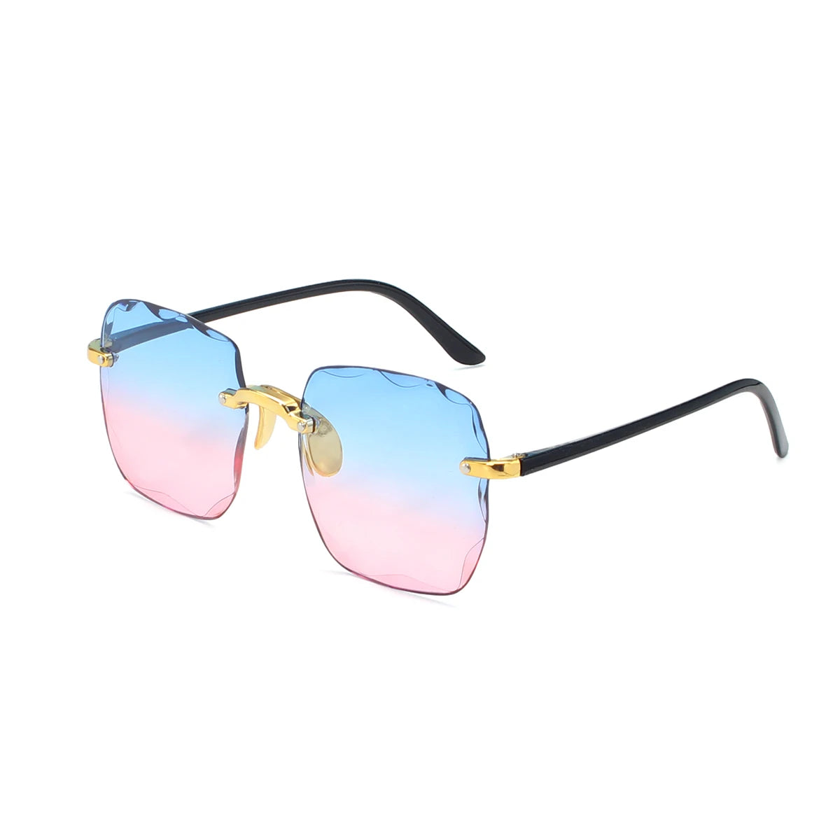 ANLUAN Women's Rimless Square Sunglasses - Gradient UV400