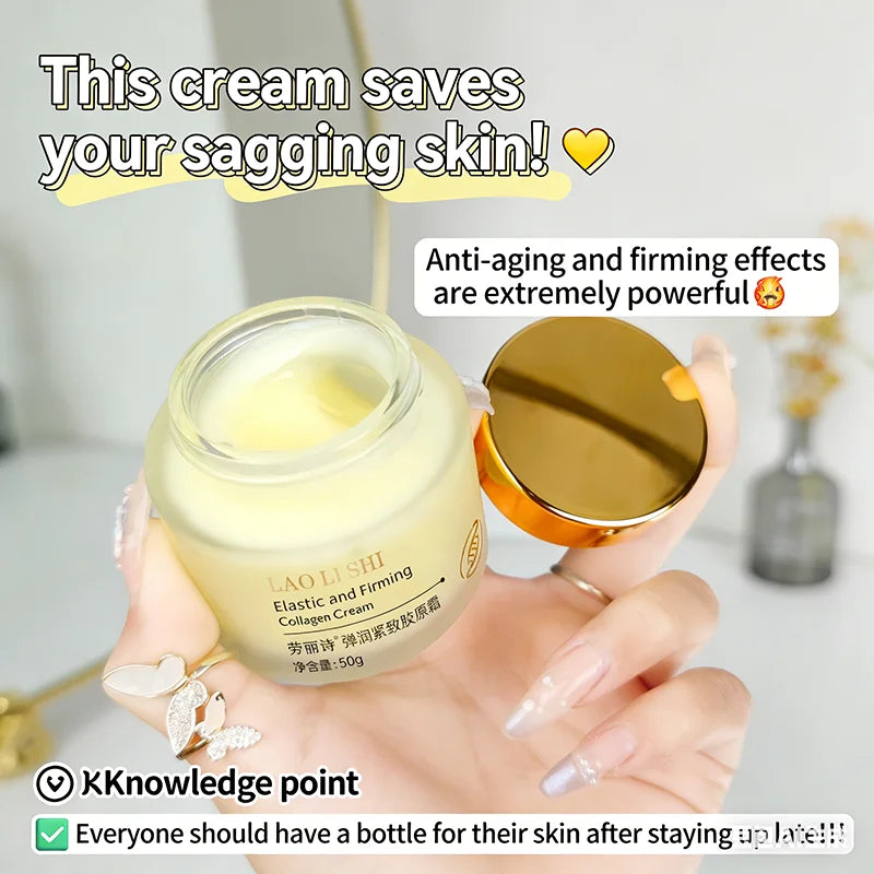 Collagen Protein Face Cream 50g Firming Moisturizing Nourishing Cream Hydrates Tightens Pores Moisturizing Lightens Skincare