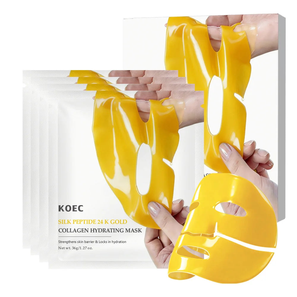 2026 New Silk Peptide EGF Gold Overnight Mask, 24K Gold Particles with Antioxidant Properties, Gentle Overnight Facial Conditioning Mask, Korean Skincare, Perfect Holiday Gift for Halloween Thanksgiving Christmas