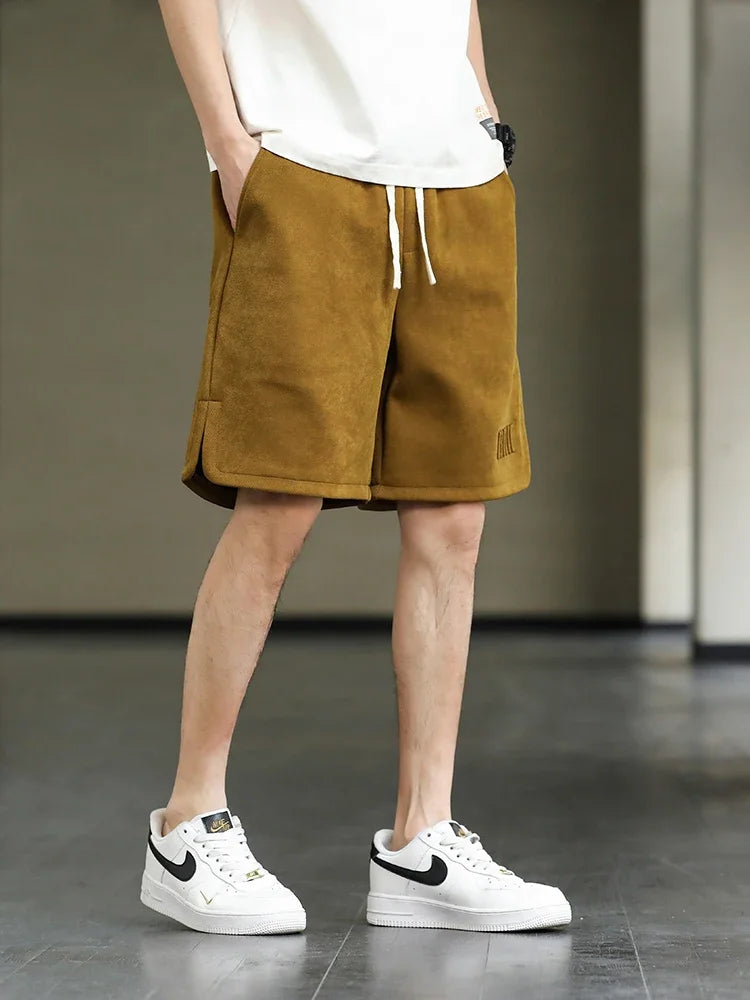 2024 New Summer Men's Shorts Drawstring Baggy Sweatshorts Male Wide Short Pants Sweatpants Streetwear Plus Size 8XL