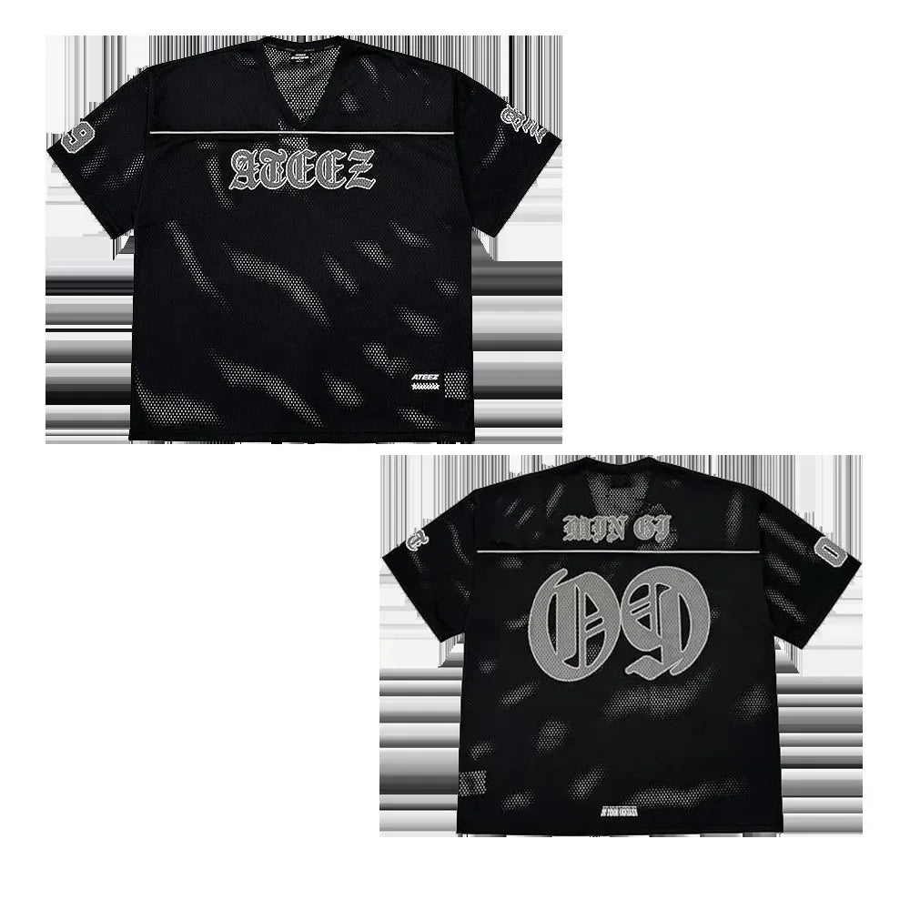 Ateez 2025 World Tour In Your Fantasy Graphic Tee Jersey Official Tour Merch For Fans