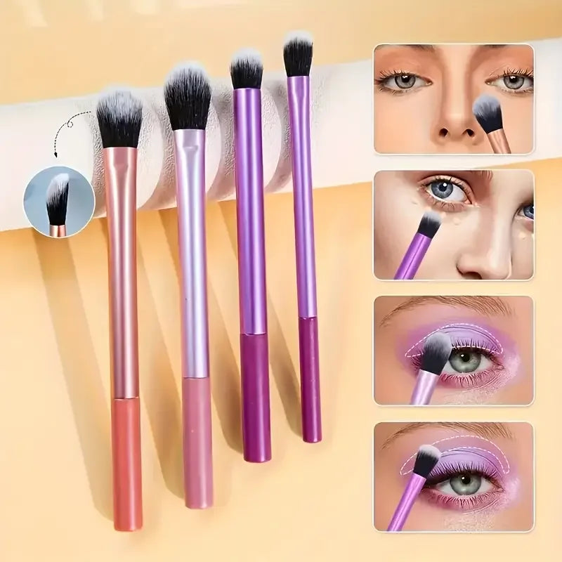 8Pcs Makeup Brush Kit Soft Synthetic Hair Make Up Brushes Foundation Blush Eyeshadow Cosmetic Makeup Tools