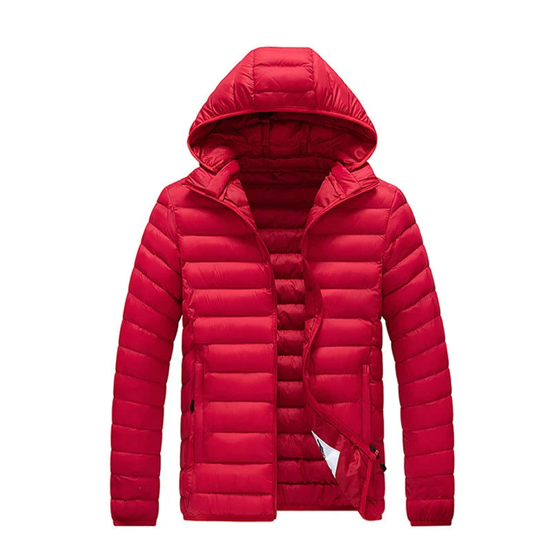 Winter Men's Warm Down Parkas Fashion Men Cotton Thick Hooded Coats Men Windbreaker Snow Thermal Padded Jackets Clothing 8XL