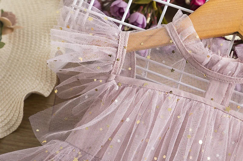 Foreign Trade New Style Girls' Fairy Dress European and American Cake Mesh Puffy Dress Children's Birthday Performance Costume