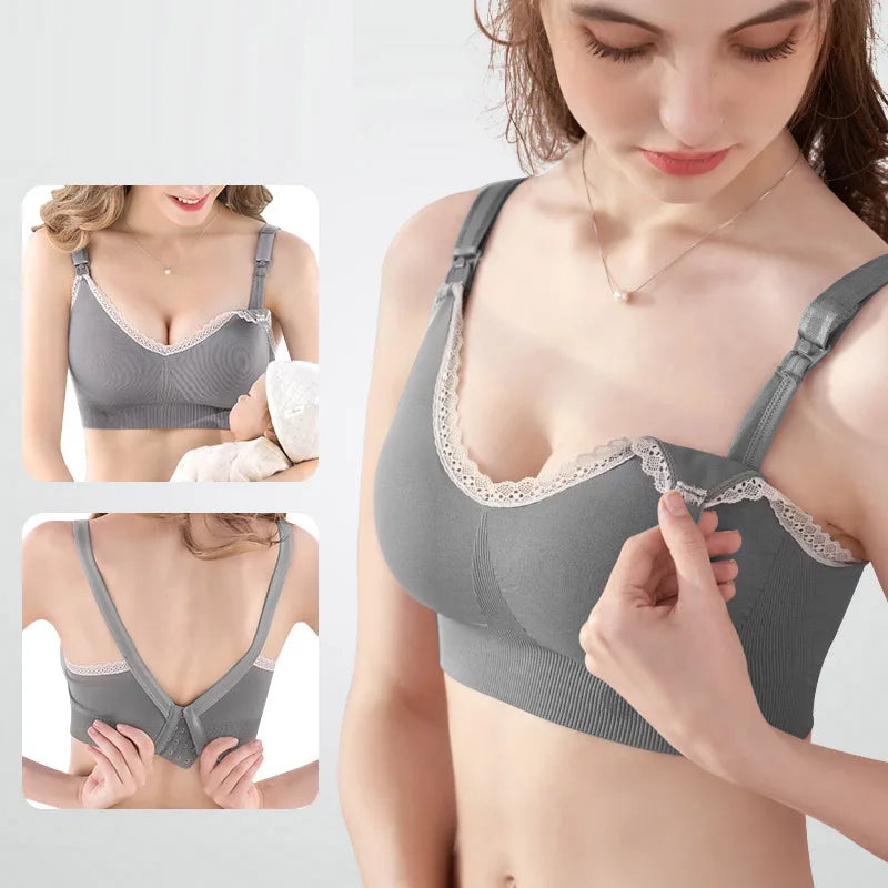 Yatemao Breastfeeding Bra Pregnancy Clothes Maternity Nursing Bra Feeding Bra For Soutien Gorge Allaitement Pregnant Women'S