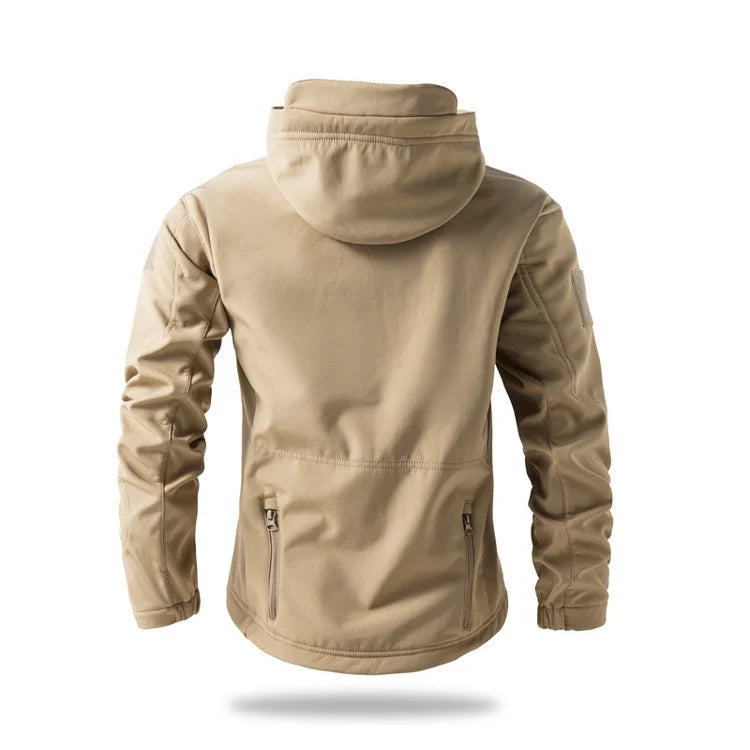 Lurker Shark Skin Soft Shell Tactical Jacket Men Waterproof Fleece Hooded Coat Hunt Clothes Autumn New Outdoor Camouflage Jacket