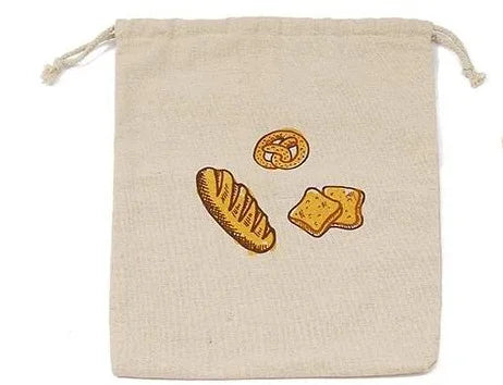 Bolsas de lino de algodón para pan, bolsas reutilizables con cordón para pan de molde, bolsas de lino para almacenar pan artesanal, bolsas de lino para baguette, se puede imprimir el logotipo