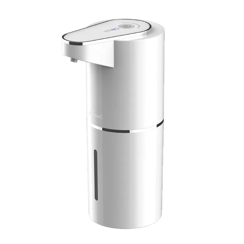 2026 Nuevos dispensadores automáticos de jabón en espuma para baño, máquina inteligente de lavado de manos con carga USB, material ABS blanco de alta calidad