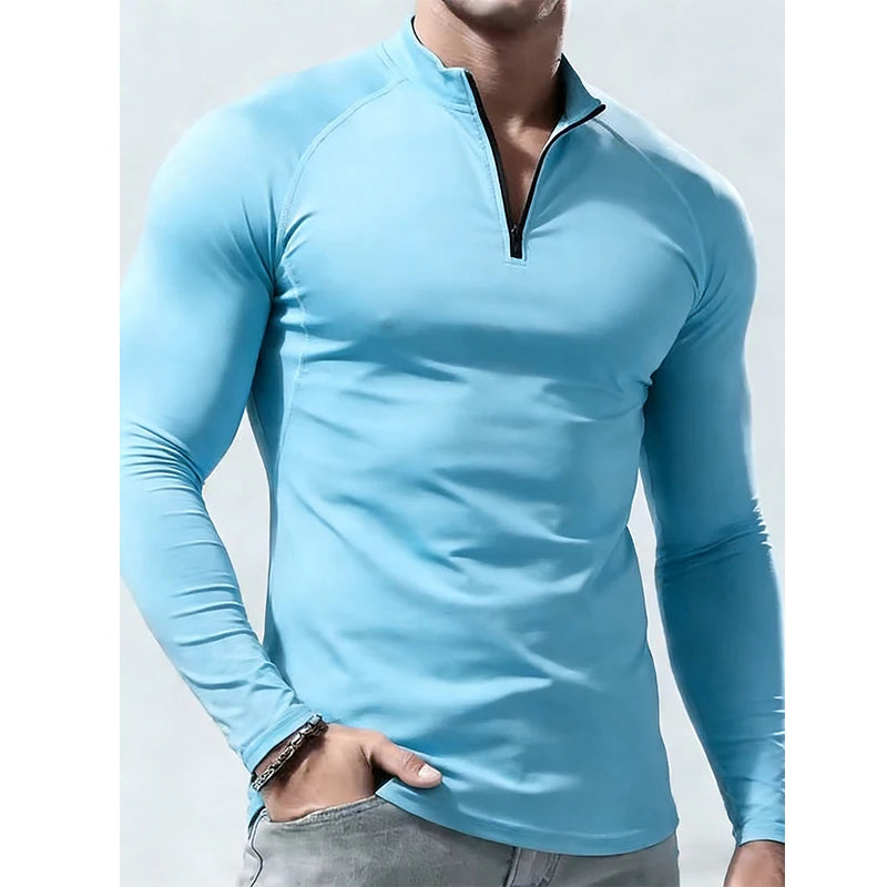 Men's Compression Long Sleeve T-Shirt - Stretchable Athletic Top