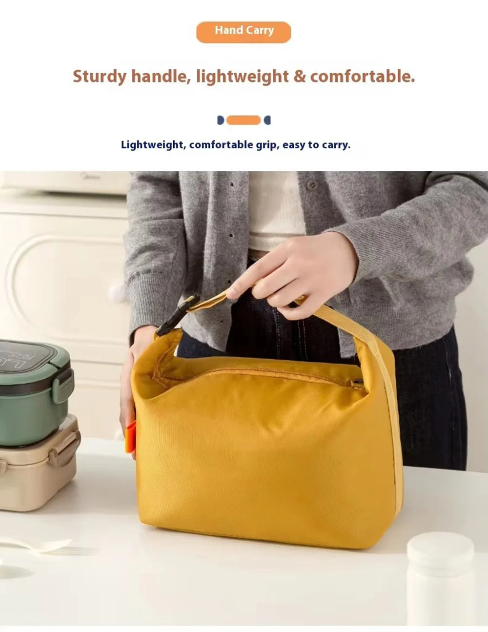 Fiambrera minimalista japonesa, bolsa Bento isotérmica de papel de aluminio grueso para el trabajo, la escuela, picnic, paquete para exteriores