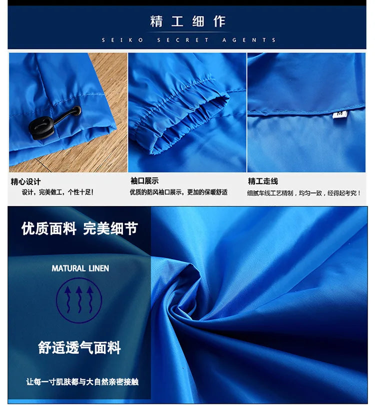 New Fashion Hooded Jacket Men Breathable Outwear Male Solid Color Streetwear Comfortable Man Clothing Us Dea