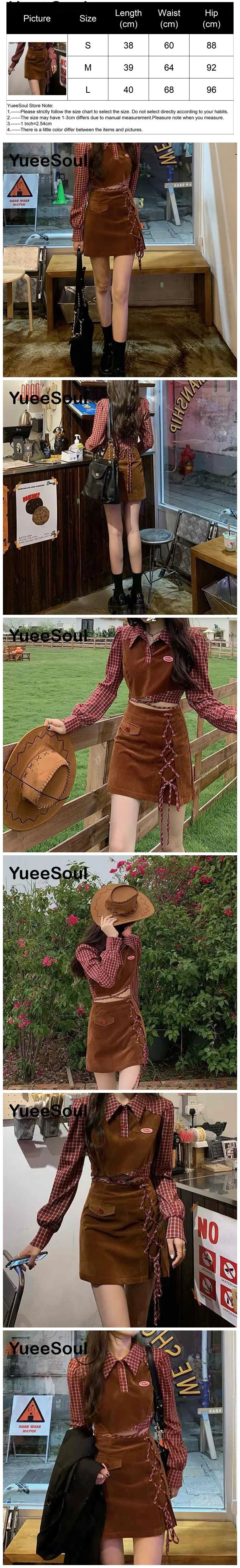 Brown Mini Skirts 2023 New Y2K Vintage High Waist Women Pleated Skirt Chic Sweet Cute Preppy Style Casual 90s E Girl Dance Skirt