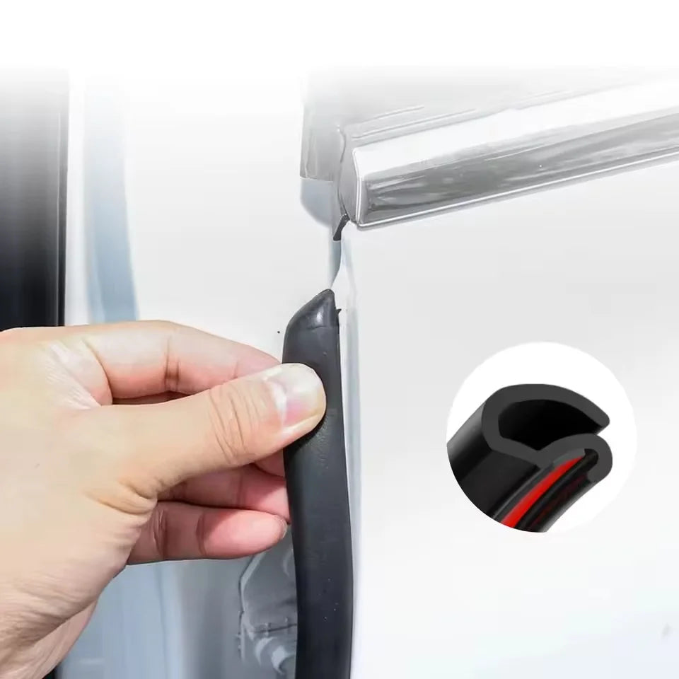 Car Seal Strip for B Pillar Sealing Rubber Anti-Noise Dustproof Car Door Protection Sealant Car Sealing Strip 2X80cm