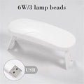 LINMANDA Mini Nail Dryer Lamp 6W LED UV Portable Nail Dryer Curing Lamp Light for Gel Based Polish with 45s/60s Timer Setting