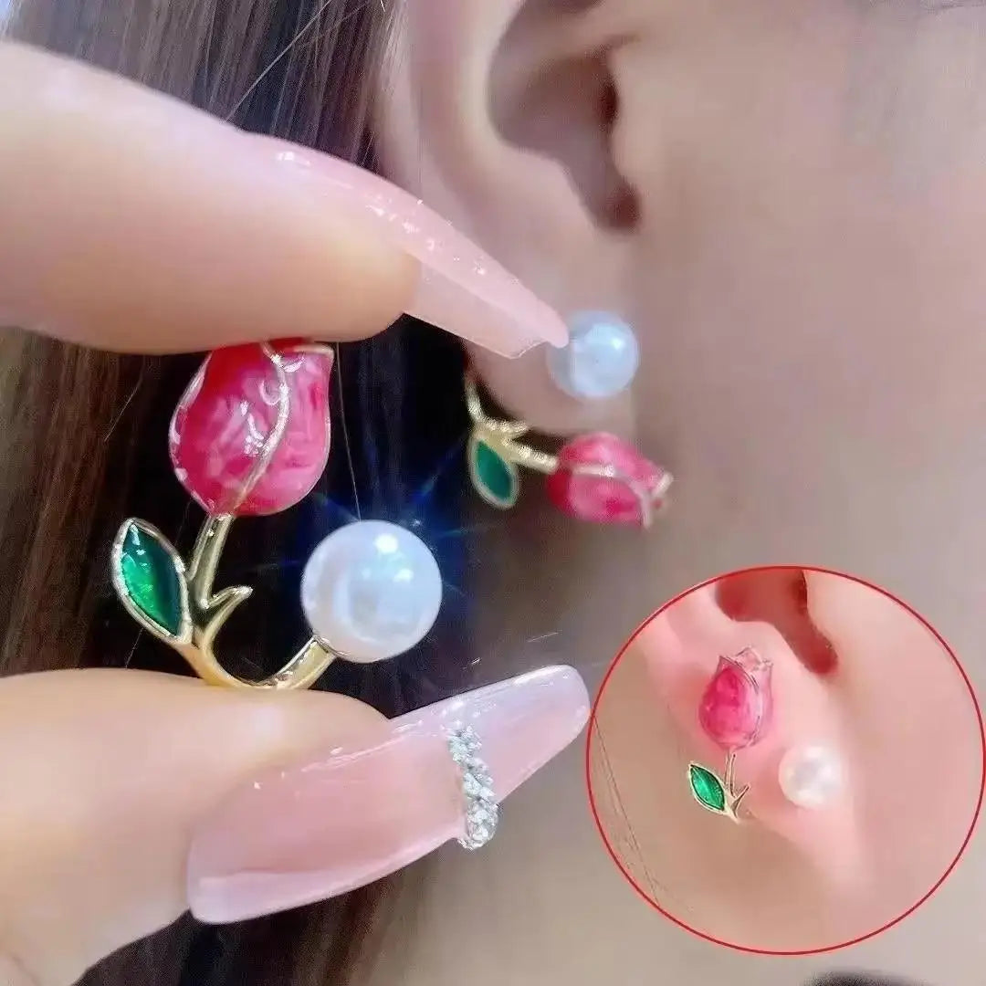 Korean Fashion Zircon Drop Earrings For Women'S Jewelry 2026 Trending New Luxury Women'S'S Geometric Hoop Earrings Pendientes Gifts