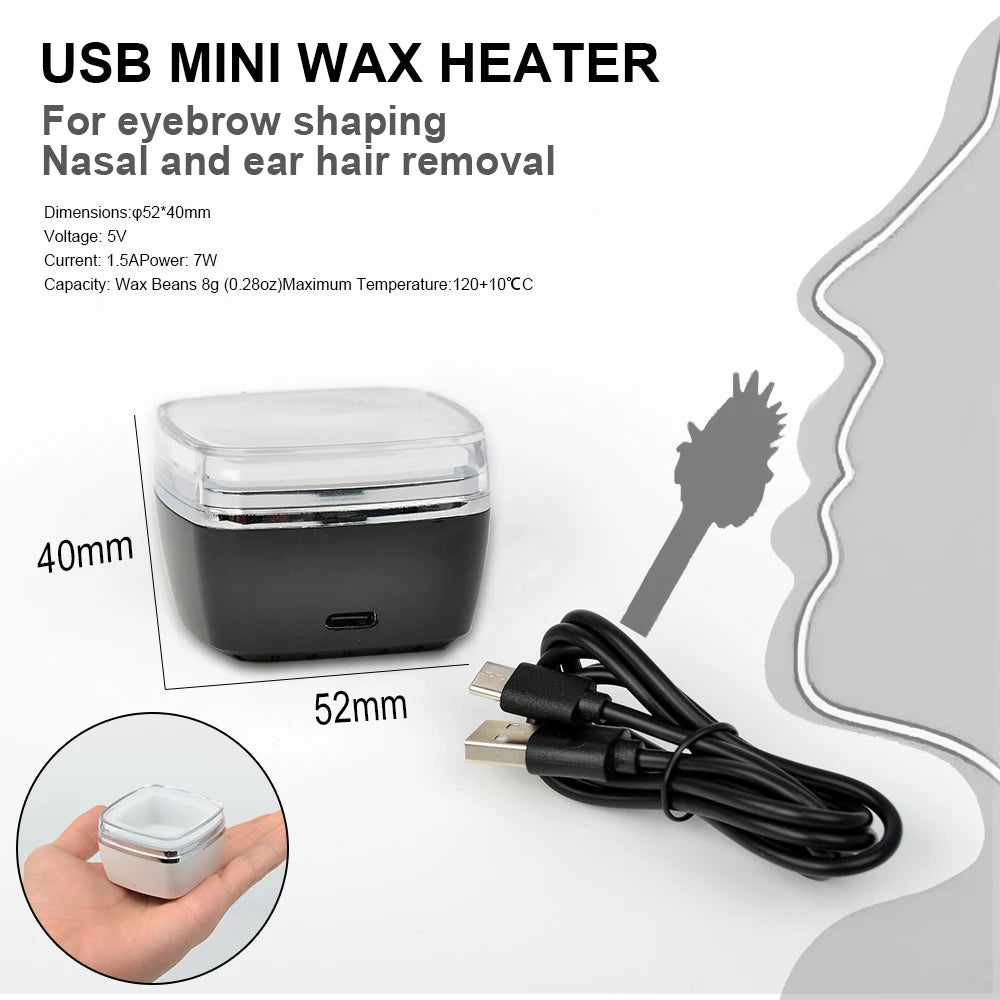 500ml Wax Heater and Melting Pot for Hair Removal - USB Powered