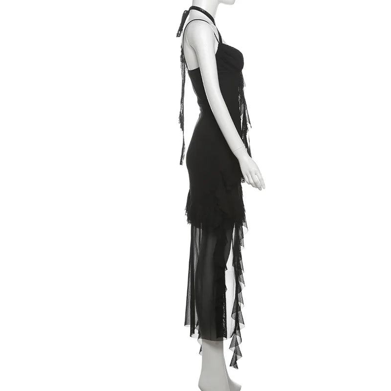 Fashionable Strapless Slim Fit Long Dress Sexy Trendy Girl High Waist Irregular Design Knitted Pure Color Spring New Arrival