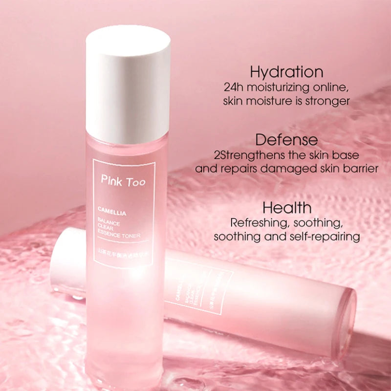 Camellia Clear Balancing Essence Lotion & Toner - Hydrating, Pore Minimizing, Makeup Water for Compress & Essence Infusion