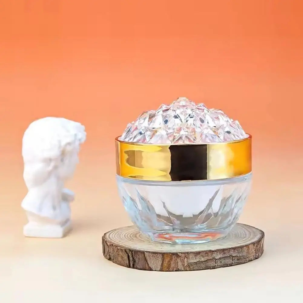 Empty Portable Mini Clear Glass Refillable Inner Liner Sub Packaging Eye Face Cream Travel Cosmetic Storage Containers