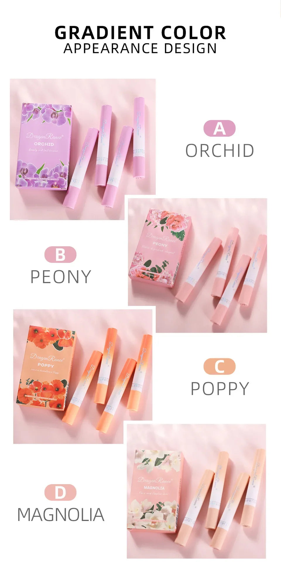 4pcs Lipstick Set Velvet Matte Lip Gloss Waterproof Long Lasting Smoke Lip Stick Sexy Red Lip Tint Charming Lips Makeup