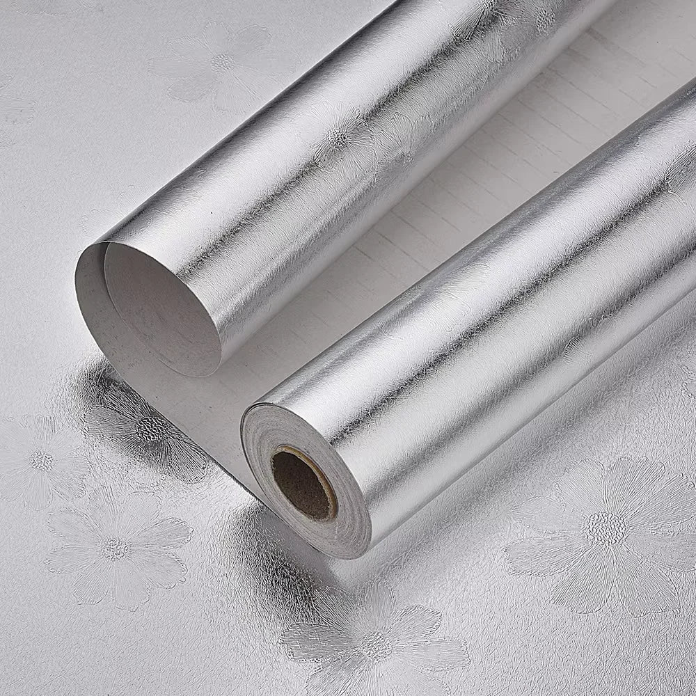 Pegatinas de pared de cocina resistentes a altas temperaturas, pegatinas a prueba de aceite, impermeables para gabinetes, estufas, papel de aluminio