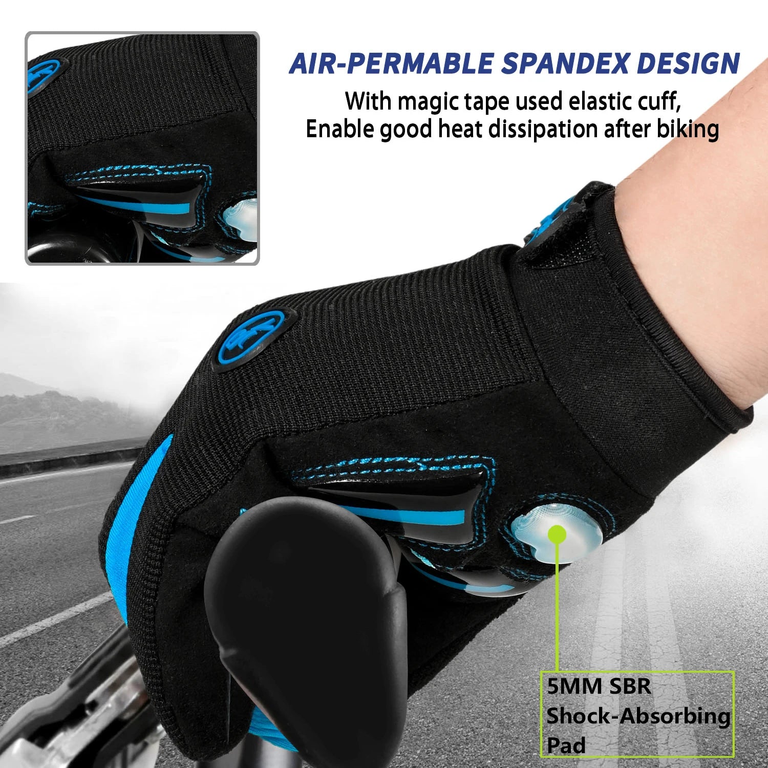 Racing Gloves Motocross Sports Gloves Breathable Non-slip MTB Road Bike Cycling Gloves Touch Screen Bicycle Gloves Men Women