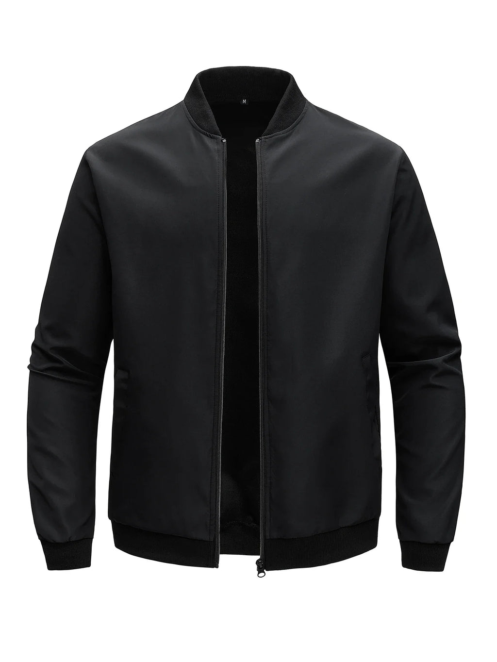 2024 Spring And Autumn New Baseball Collar Short Loose Solid Color Jacket Men'S Business Casual Thin Coat Trend