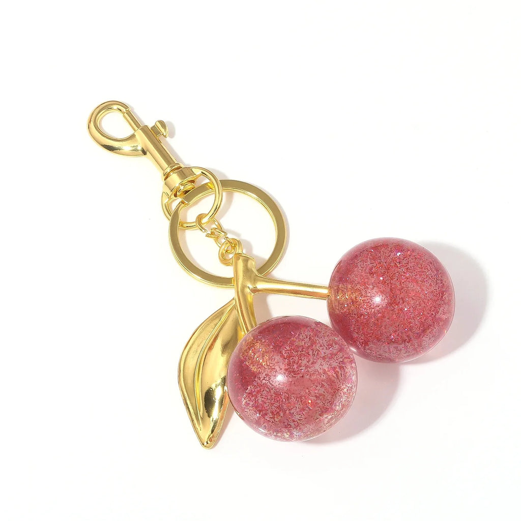 6 styles of cherry pendants suitable for coach bags women's handbags, shoulder bags, and keychain accessories Bag Accessories