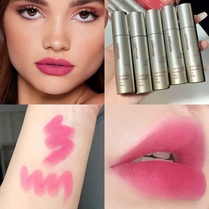 Cappuvini Velvet Matte Liquid Lipstick - Waterproof Moisturizing Lip Glaze