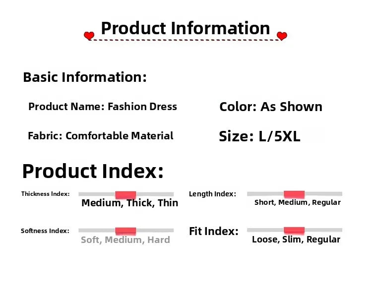 Summer New plus Size Polka Dot Dress Color Block Loose Fitting Slimming Effect Casual Commute Style Women's Dress