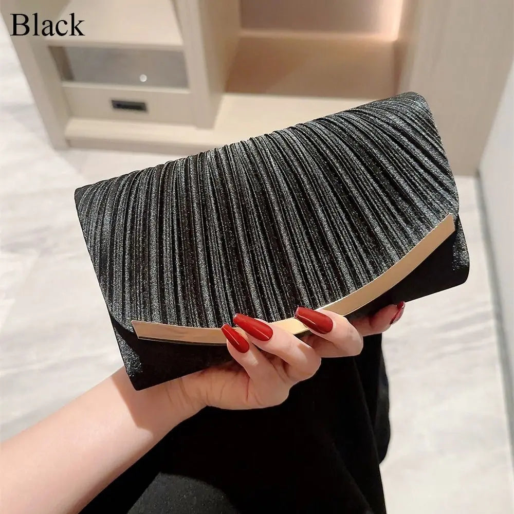 Elegant Glitter Evening Bags Chain Sequins Clutches Shoulder Bag Women Ladies