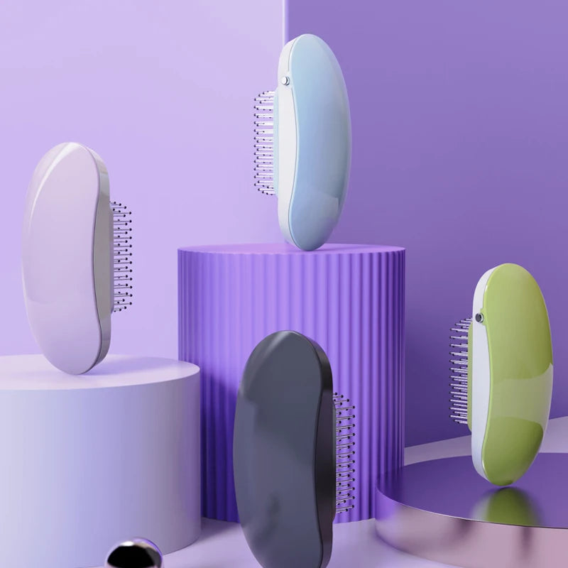New Trend Portable Head Massager Brush Negative Ions Detangling Comb For Adults Kids Hair Detangler Brush For Wet Dry Hairbrush