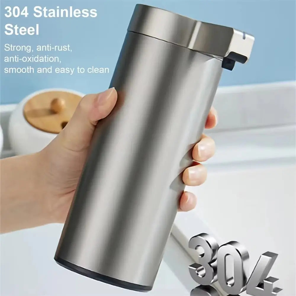 Dispensador automático de jabón sin contacto de acero inoxidable 304 a prueba de agua, máquina inteligente de desinfectante de manos reutilizable
