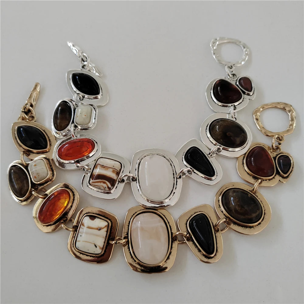 Boho Indian Resin Charm Bracelet for Women