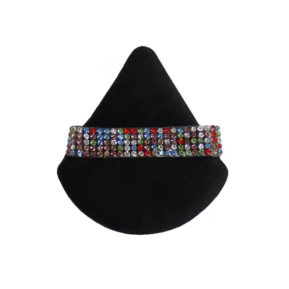 New Diamond Triangle Powder Puff Sponge Velvet Triangle Powder Puff Facial Beauty Soft Smooth Face Makeup Tool Makeup Sponge