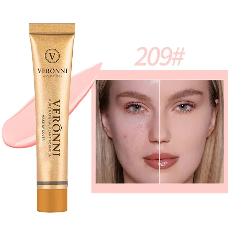 Concealer Makeup, 14 Shades Full Coverage Concealer Tube, Long Lasting Waterproof Concealer for Dark Circles, Acne Scars, Tattoo