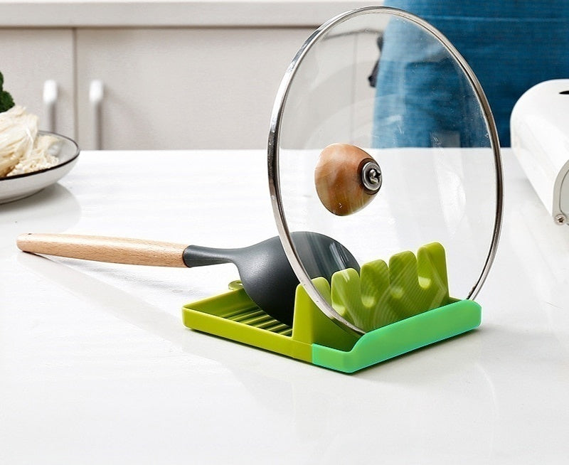 Soporte de cucharas de cocina, estante organizador de tenedores y espátulas de plástico, soporte antideslizante para palillos y cucharas