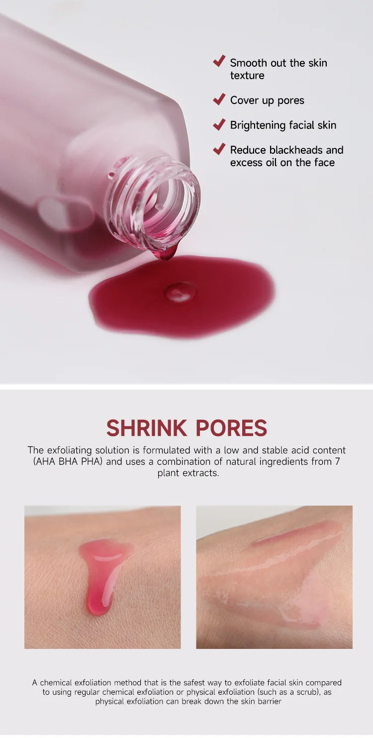 Special Fruit Acid Salicylic Acid essence Exfoliating&Shrinking Pore Moisturizing essence of TItok Hot Beauty Salon