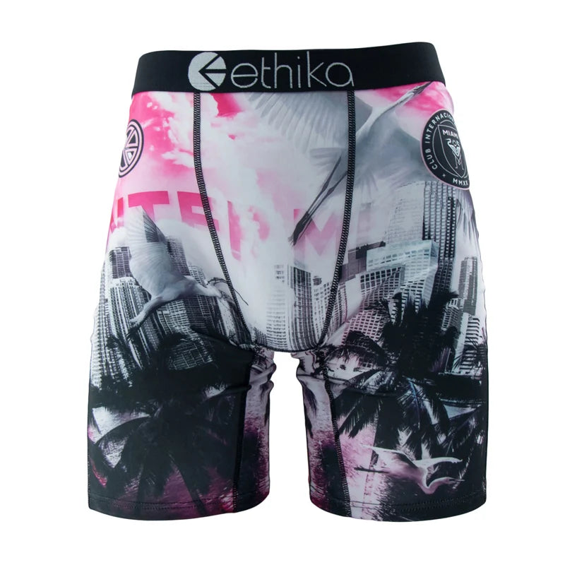 Ethika Men's Boxers Breathable Mesh Crotch Trunks Plus Size S To 3XL Comfort Fit