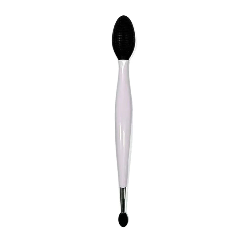 Double Headed Silicone Brush For Face And Lips Gentle Exfoliating Cleansing Multi Purpose For All Skin Types