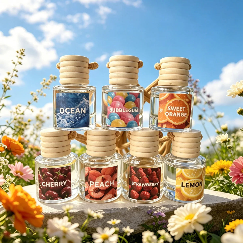 8ml Car Air Freshener Essential Oil (Fruit Scent), Long-Lasting Fragrance, One Bottle Lasts Up to 80 Days, Gift Giving