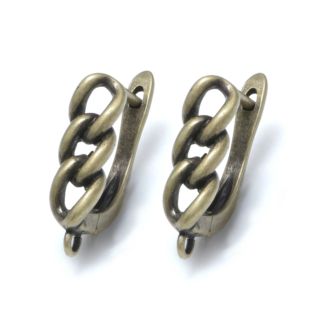1 Pair New Antique Bronze Earrings Findings For Diy Woman Jewelry Earring Hooks Accessories Handmade Making Supplies
