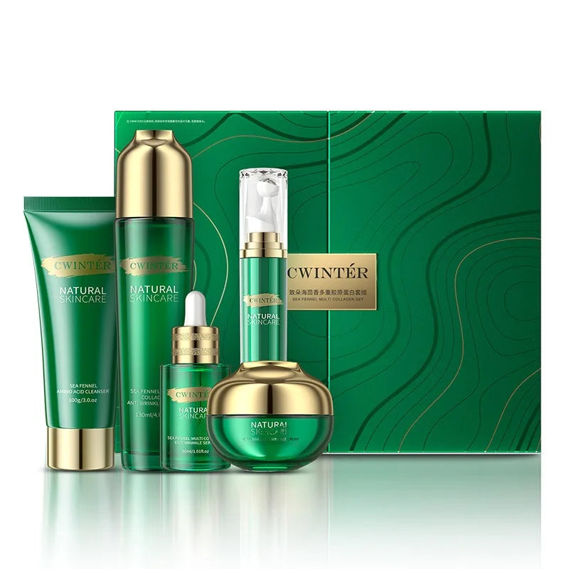 Sea Fennel Multi-Collagen Set Reduces Fine Lines Repairs Skin Hydrates  Brightens Anti-Aging Firming Skincare