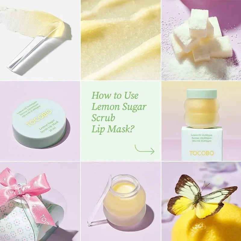 South Korean Skincare Brand Tocobo Ice Cream Texture Lip Mask Repair Ultra Moisturizing Lip Balm Hydrating Glow Non-irritating