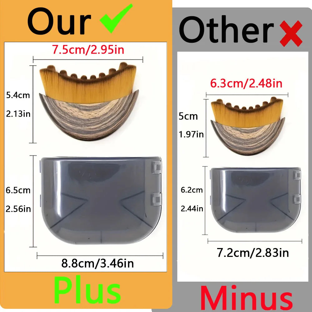 1 PCS Lymphatic Contour Face Brush with Storage Box Lymphatic Drainage Brush for Face Chin & Neck